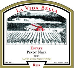 La Vida Bella Vineyard Estate Pinot Noir Reir 2013